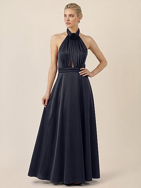 Apart Abendkleid aus Satin mit amerikanischem Ausschnitt günstig online kaufen