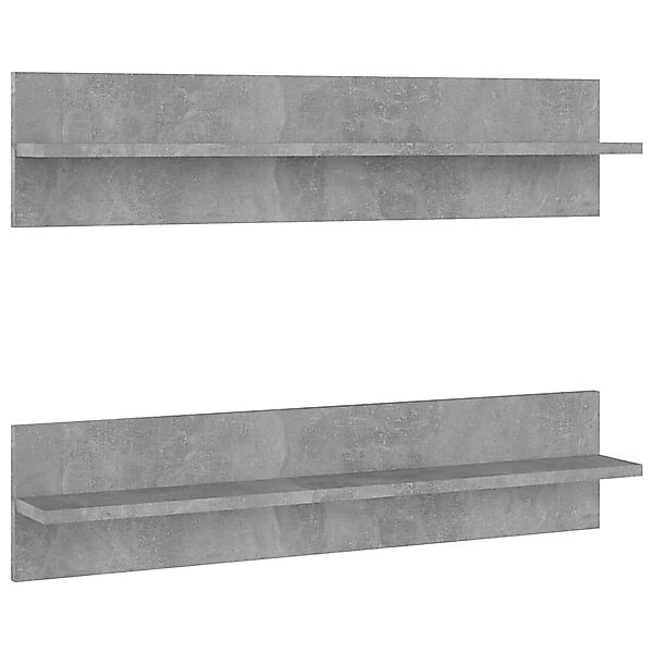 vidaXL Wandregal Wandregale 2 Stk Betongrau günstig online kaufen