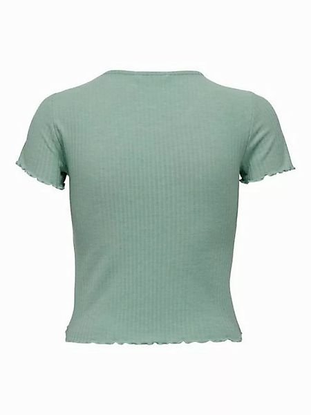 ONLY T-Shirt Geripptes Cropped T-Shirt Kurzes Rundhals Top Bauchfrei ONLEMM günstig online kaufen