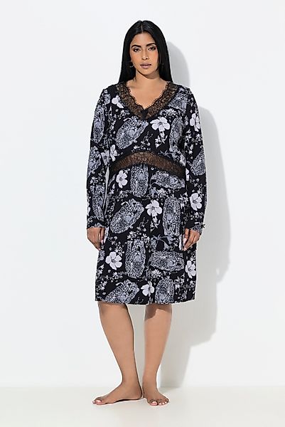 Ulla Popken Nachthemd TruYou Nachthemd Rosen günstig online kaufen