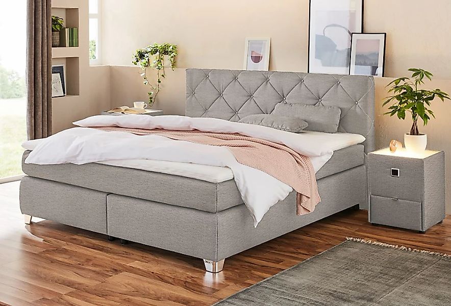 Jockenhöfer Gruppe Boxspringbett "Finja" mit Topper und Zierkissen, erhältl günstig online kaufen