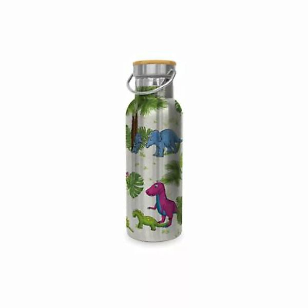 ppd Kinder Isolierflasche aus Edelstahl 'Dinos' 500 ml Trinkflaschen silber günstig online kaufen