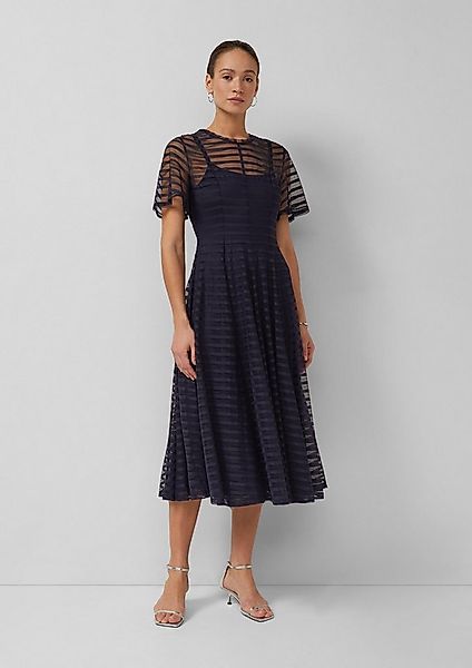 s.Oliver Midikleid Kleid Maxikleid aus Mesh mit Reißverschluss und Unterkle günstig online kaufen