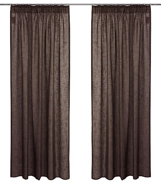 LeGer Home by Lena Gercke Gardine »Marusha«, (1 St.), 1 Schal, Leinenoptik, günstig online kaufen