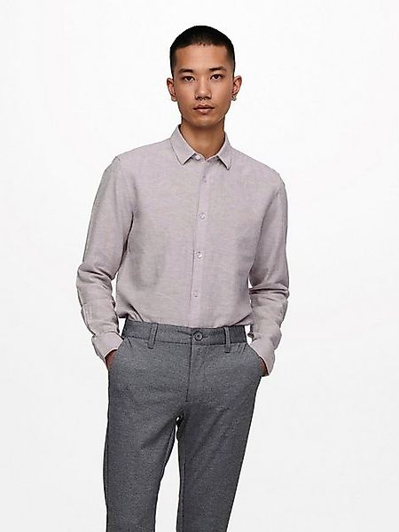 ONLY & SONS Langarmhemd ONSCAIDEN LS SOLID LINEN SHIRT NOOS günstig online kaufen