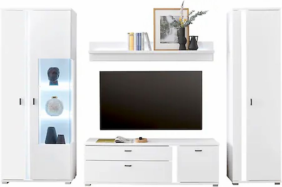 INOSIGN Wohnwand »LONG ISLAND« Set, 4 Stk. tlg. günstig online kaufen