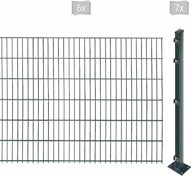 Arvotec Doppelstabmattenzaun »EASY 123 zum Aufschrauben« Zaunhöhe 123 cm, Z günstig online kaufen