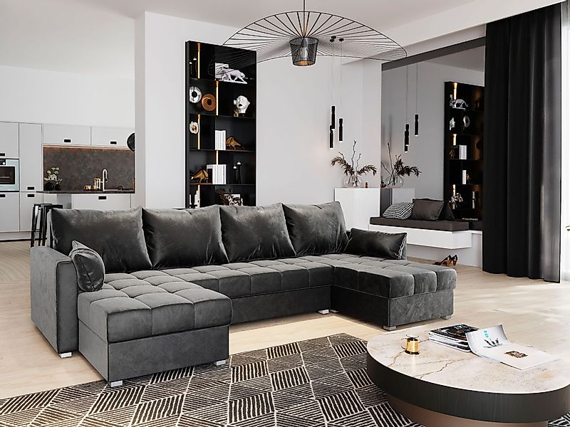 Masseno Ecksofa NAKO mit Schlaffunktion U-Form, günstig online kaufen