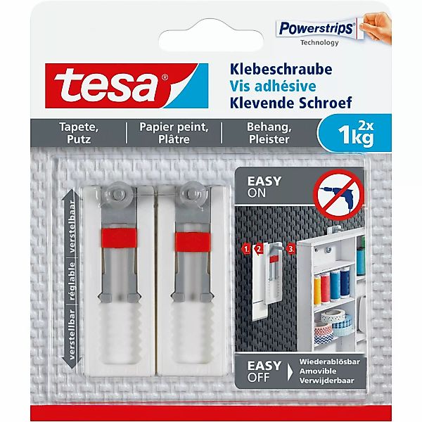 tesa Klebehaken tesa 77775 Klebeschraube verstellbar günstig online kaufen