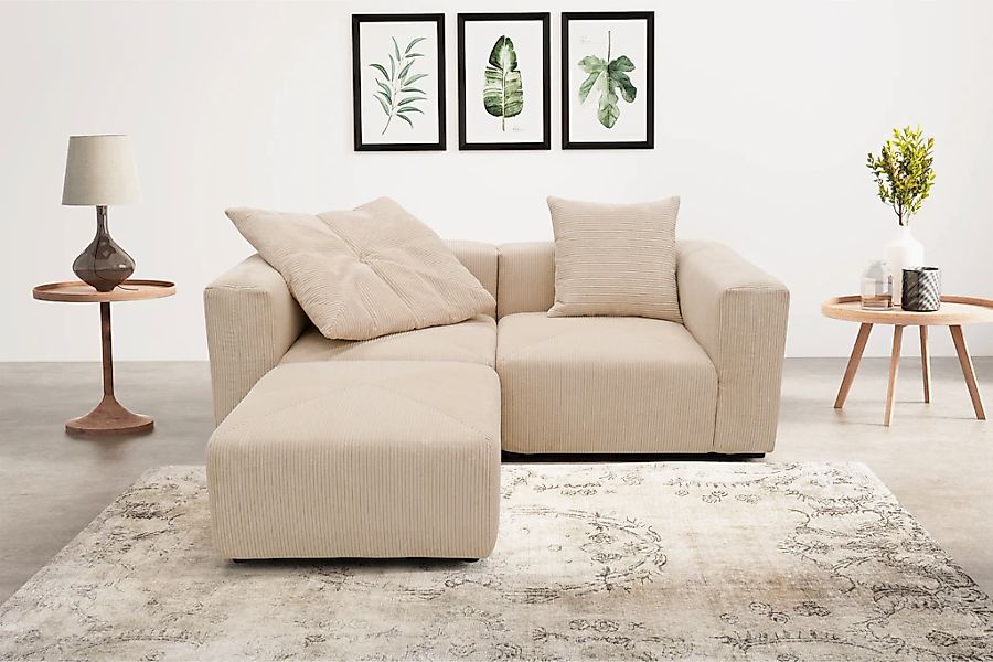 RAUM.ID Ecksofa "Gerrid L-Form" Cord, Modulsofa, bestehend aus 2 Eckelement günstig online kaufen
