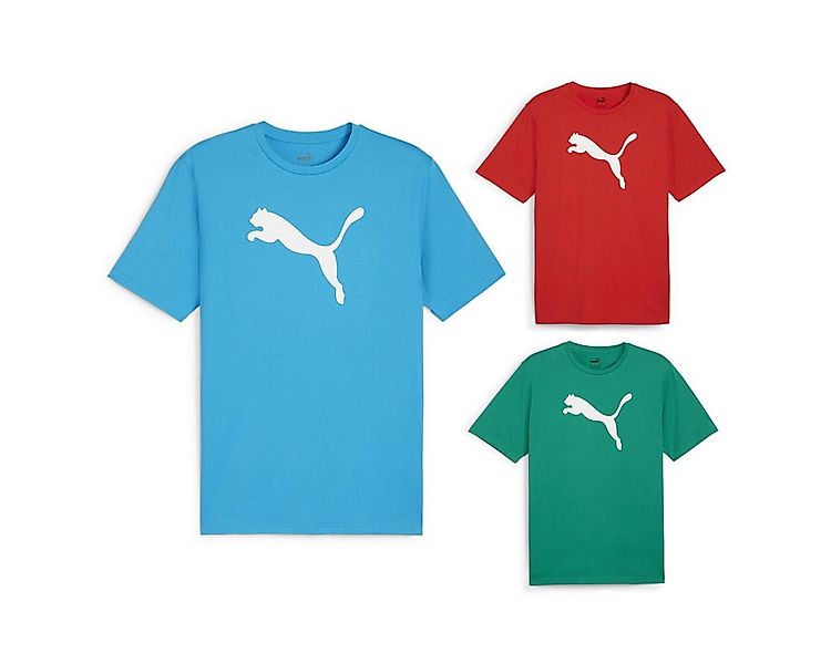 PUMA Funktionsshirt Herren teamRISE Logo T-shirt 3er Pack (Pack, 3-tlg., 3e günstig online kaufen