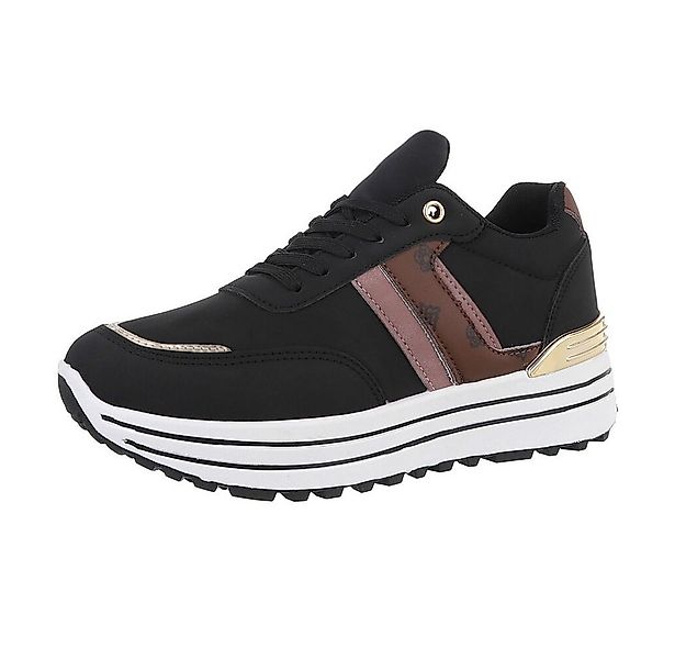 Ital-Design Damen Low-Top Freizeit Sneaker (86188010) Keilabsatz/Wedge Snea günstig online kaufen
