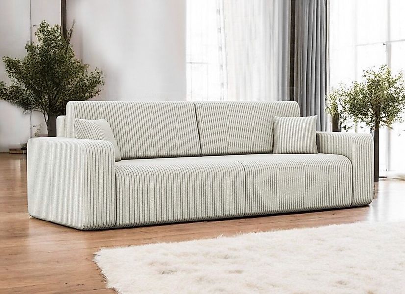 Compleo Schlafsofa mit Bettkasten Cordstoff LAGA günstig online kaufen