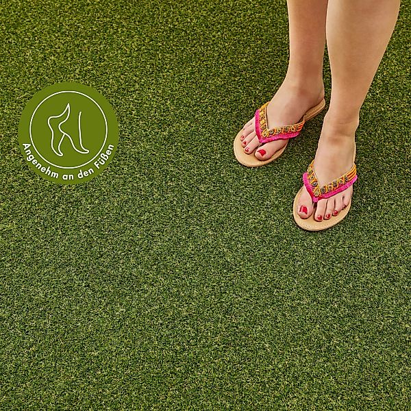 Andiamo Kunstrasen "Rasenteppich Jever" rechteckig 20 mm Höhe natürliche Op günstig online kaufen