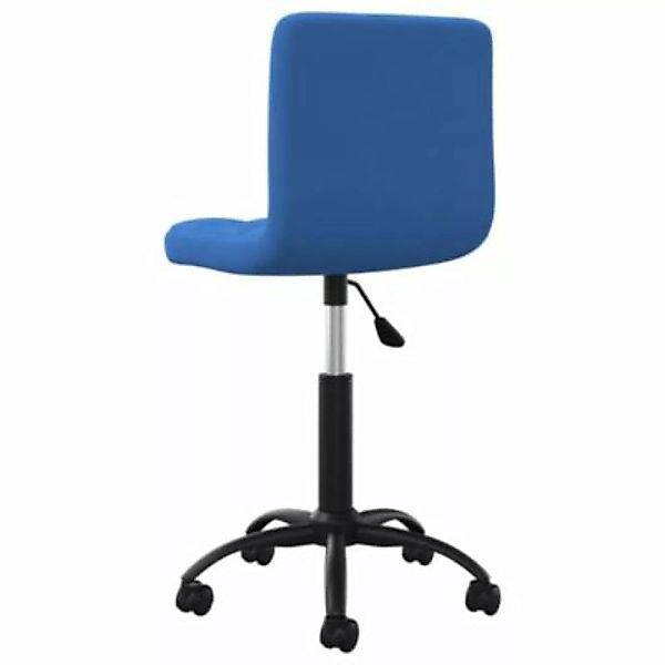 vidaXL Bürostuhl Drehbar Blau Samt Bürostuhl blau günstig online kaufen