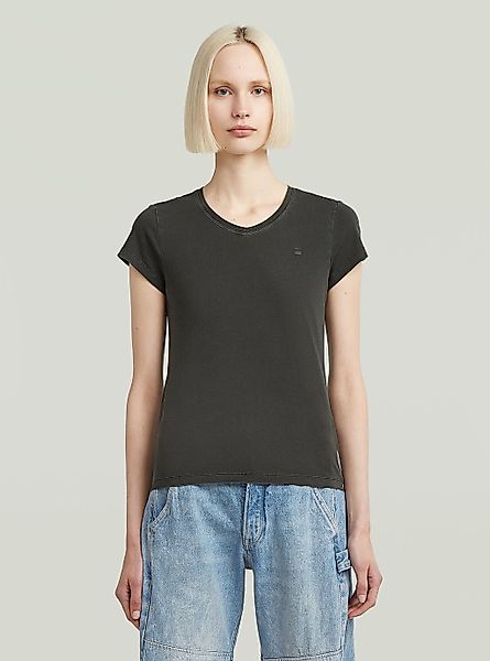 G-STAR T-Shirt "Overdyed Eyben Slim V-Neck Top" günstig online kaufen