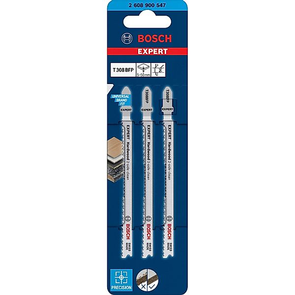 Bosch Expert Stichsägeblätter für,aminierte Arbeitsplatten T308BFP 3 Stück günstig online kaufen