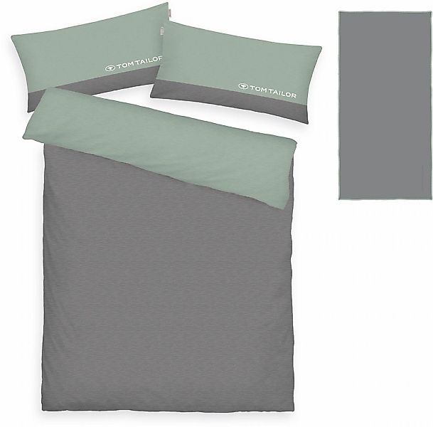 TOM TAILOR HOME "Henry" 3 Stk. Bettwäsche aus Baumwolle, mit GRATIS-Zugabe: günstig online kaufen