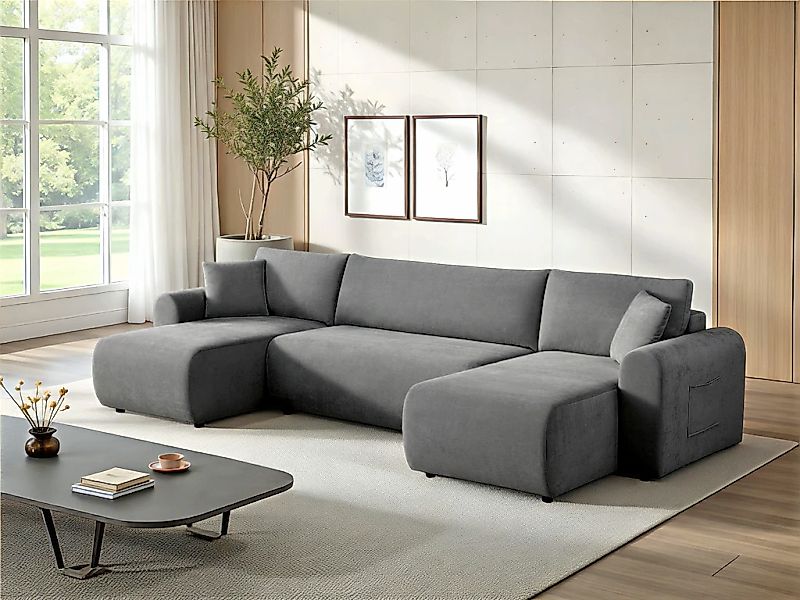 OTTO home Wohnlandschaft "JONAA, 311 cm, U-Form, Schlafsofa, Boxspringfeder günstig online kaufen