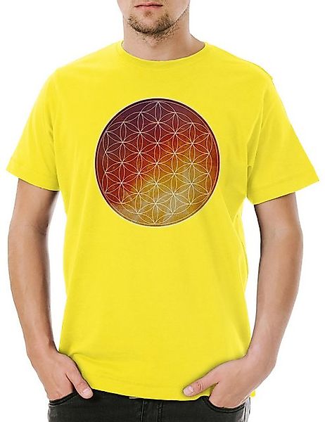 Urban Backwoods Print-Shirt Lifeflower Logo Herren T-Shirt Blume Des Lebens günstig online kaufen