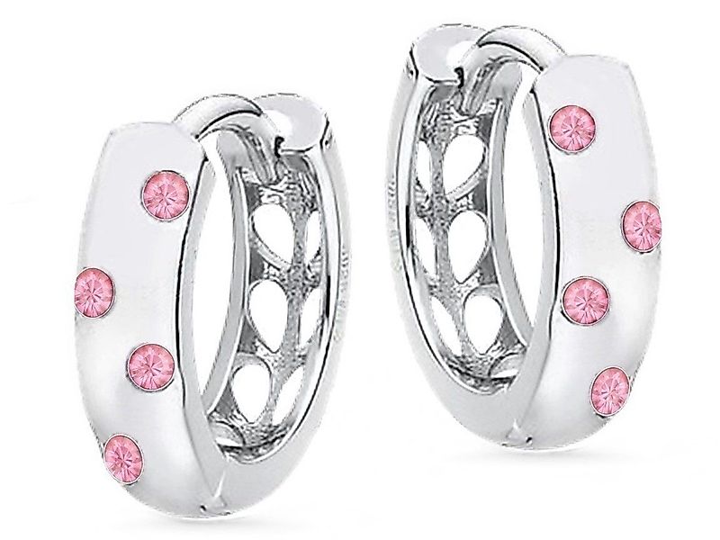 Goldene Hufeisen Klappcreolen Mini Rosa Zirkonia günstig online kaufen