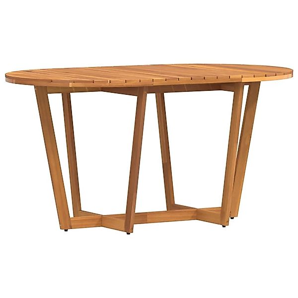 vidaXL Garten-Esstisch Oval 150x90x75 cm Massivholz Akazie 4108136 günstig online kaufen