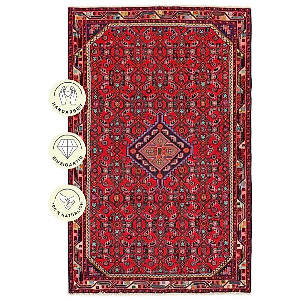 PersaTepp Teppich Assadabad rot B/L: ca. 101x157 cm günstig online kaufen