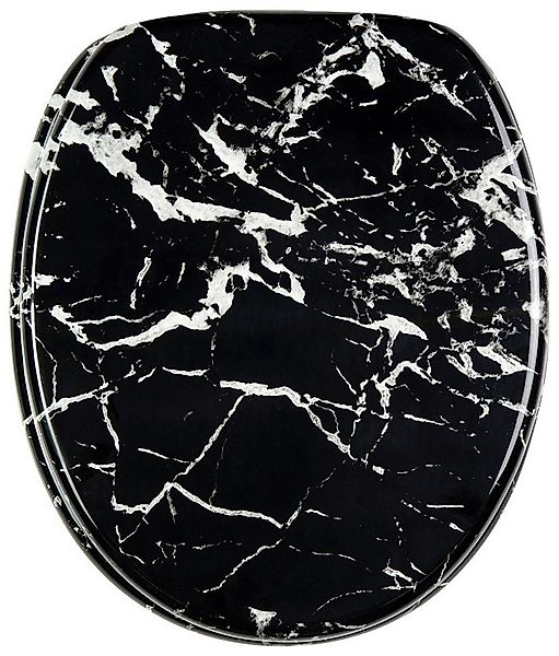 Sanilo WC-Sitz Marmor Schwarz, mit Absenkautomatik günstig online kaufen