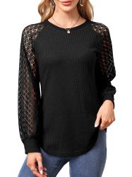 Beluring Langarmshirt Damen Langarm Bluse mit günstig online kaufen