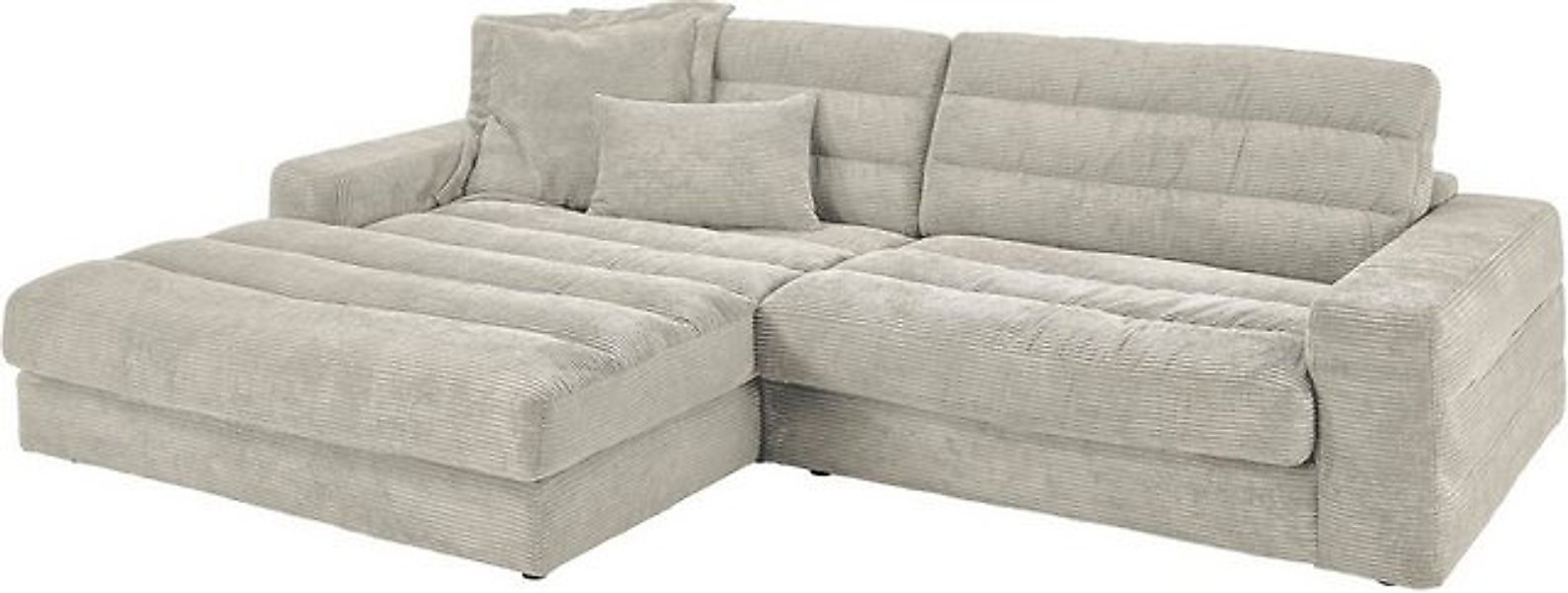 3C Candy Ecksofa Stripes Mega-Sofa, bequem und komfortabel, L-Form, Lose Rü günstig online kaufen
