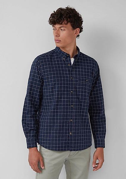 s.Oliver Langarmhemd Hemd Regular Fit: Karo-Hemd günstig online kaufen
