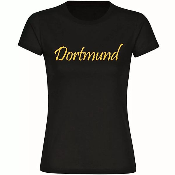 multifanshop T-Shirt Damen Dortmund - Schriftzug - Frauen günstig online kaufen