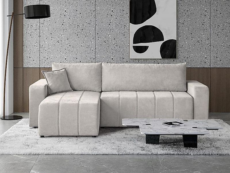 Beautysofa Ecksofa MORI, universelle Seite, mit günstig online kaufen