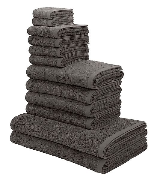 my home Handtuch Set »Sanremo«, (Set, 12 St., 2 Seiftücher 30 x 30 cm-4 Gäs günstig online kaufen
