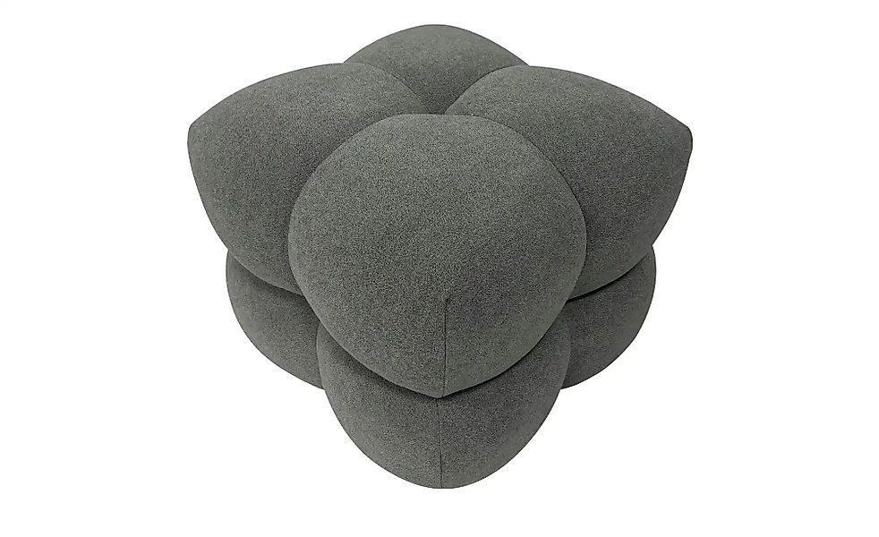 Hocker  Saarah ¦ grau ¦ Maße (cm): B: 54 H: 44 T: 54.0 Polstermöbel > Hocke günstig online kaufen