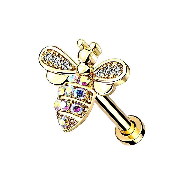 Taffstyle Piercing-Set Ohr Tragus Knorpel Labret Piercing Stecker Kristall günstig online kaufen