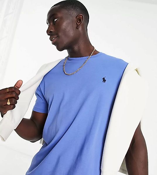 Polo Ralph Lauren x ASOS – Exclusive Collab – T-Shirt in Blau mit Polospiel günstig online kaufen