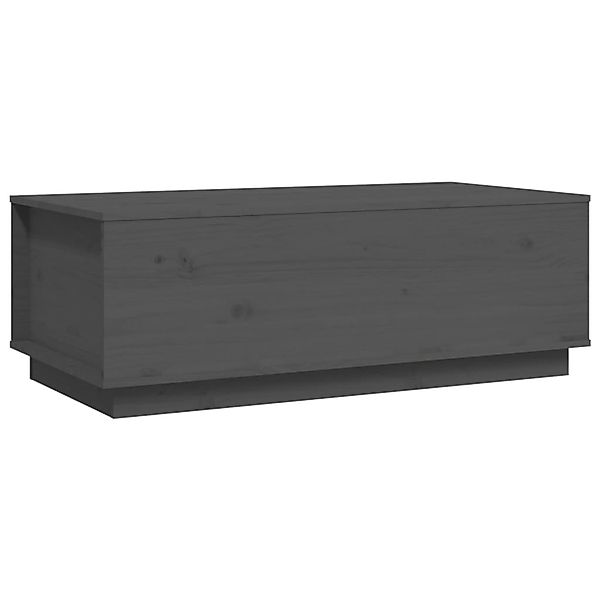 vidaXL Couchtisch Grau 100x50x35 cm Massivholz Kiefer Modell 1 günstig online kaufen