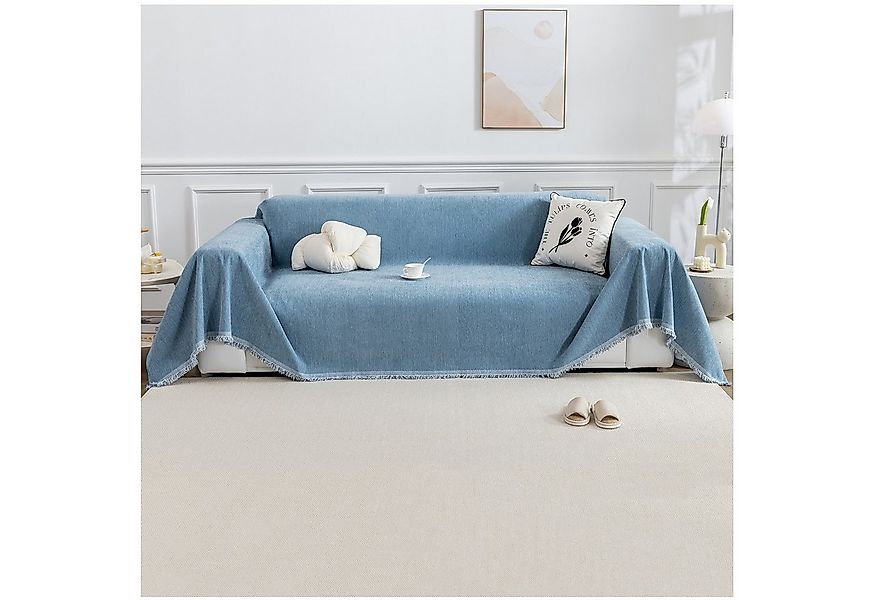 Qelus Sofahusse Sofa überwurfdecke 1 St. Chenille Sofaüberwurf, Einfach Cou günstig online kaufen