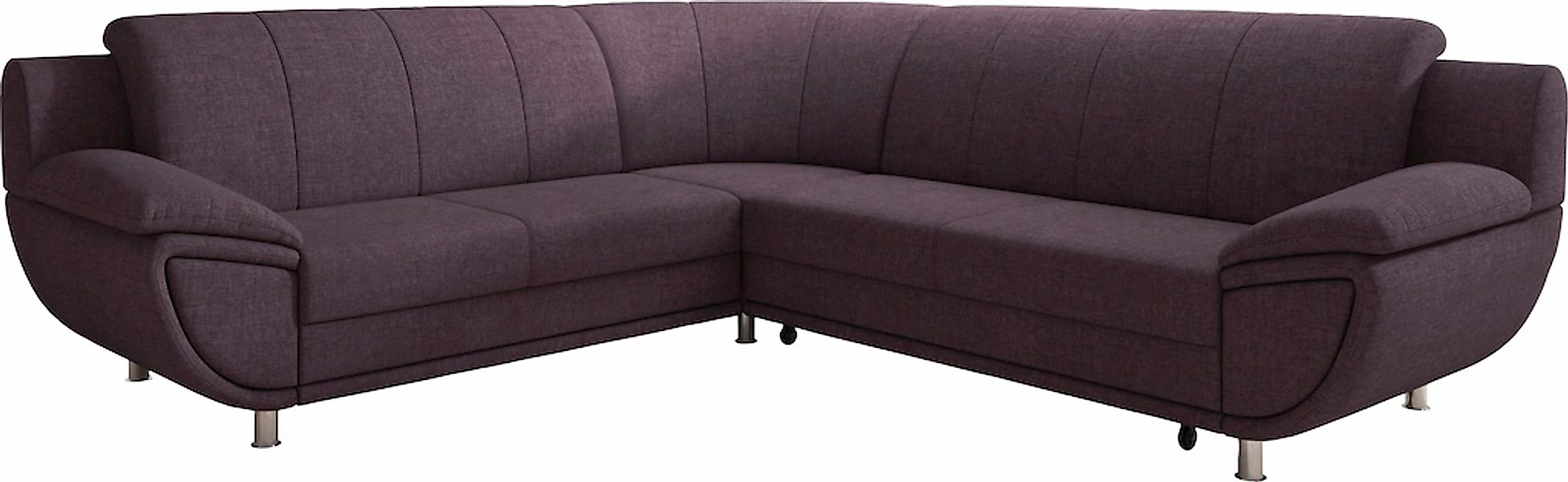 TRENDMANUFAKTUR Ecksofa "Rondo II, zeitlos & elegant, bequeme Armlehnen, L- günstig online kaufen
