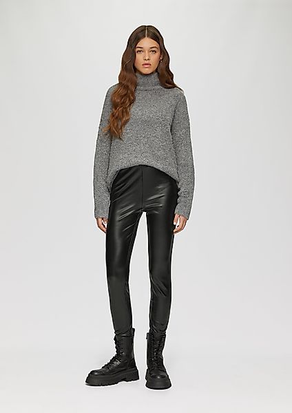 QS Stoffhose Leggings in Fake-Leather-Optik günstig online kaufen