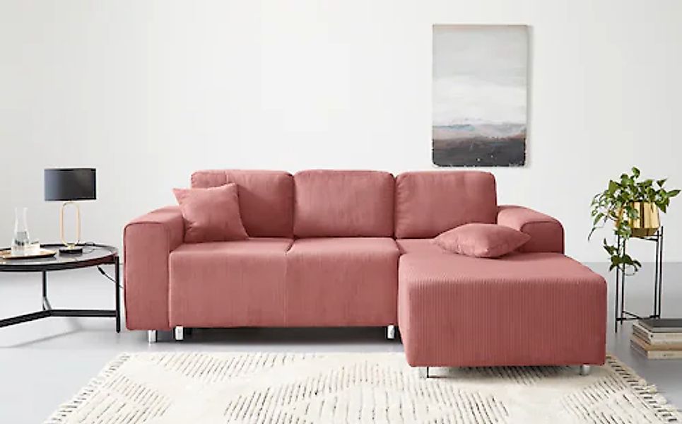 Home affaire Ecksofa »Györ« L-Form, wahlweise mit Bettfunktion und Bettkast günstig online kaufen