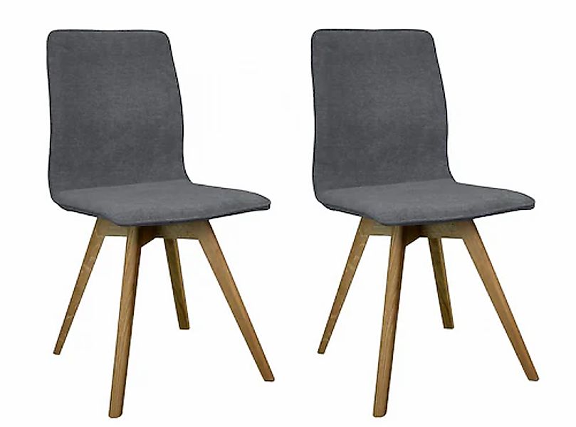 andas Esszimmerstuhl "Rania" (Set) 2 Stk. Microfaser Massivholzgestell, mit günstig online kaufen