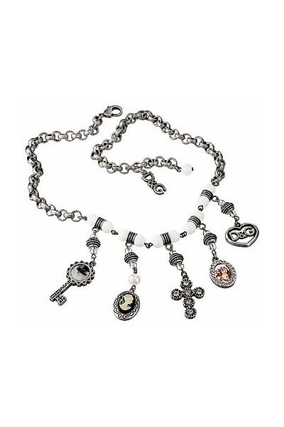 D&G Collier Romantic, aus Edelstahl, vintage, 50cm lang, Zirkonia günstig online kaufen
