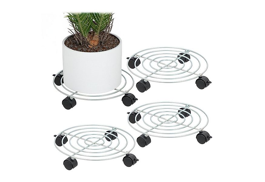 relaxdays Pflanzenroller 4er Set günstig online kaufen