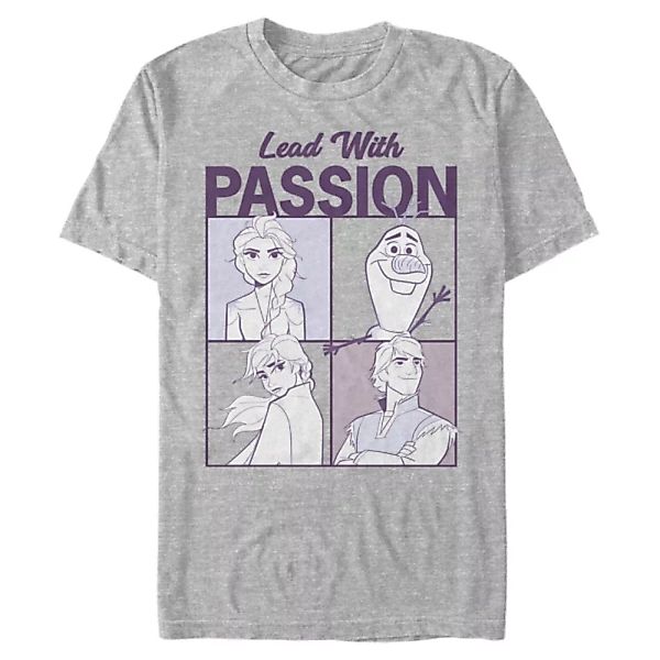 Disney - Eiskönigin - Text Lead With Passion - Männer T-Shirt günstig online kaufen
