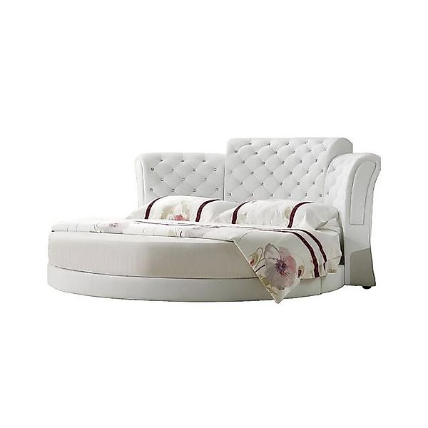 Xlmoebel Rundbett Luxuriöses Doppelbett aus Leder mit rundem Design für Sch günstig online kaufen