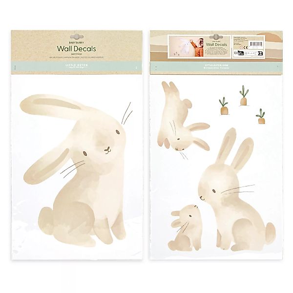 LITTLE DUTCH Wandsticker "Baby Bunny", (Set) günstig online kaufen