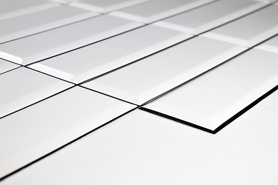 Hexim Wanddekoobjekt WHITE BLACK SEAM (Restposten! günstig online kaufen