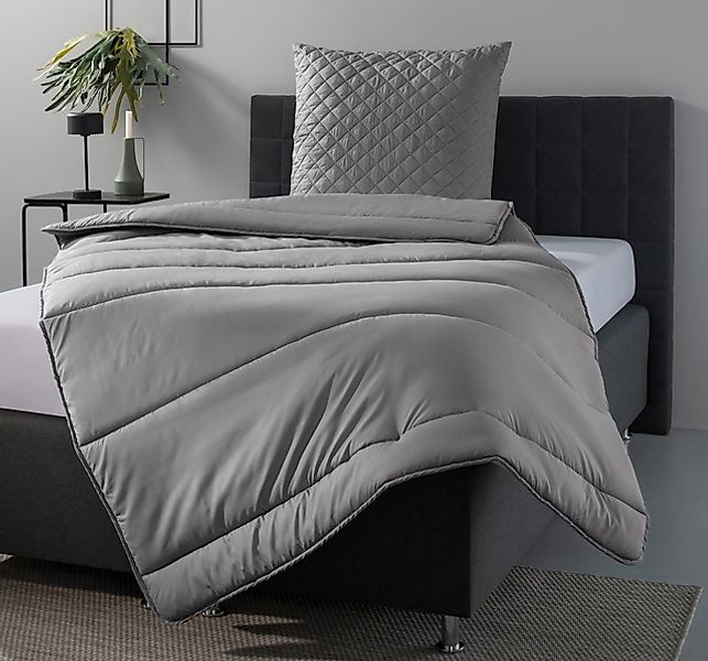 OTTO home Microfaserbettdecke + Microfaserkissen »Clarra Spar Set, Decke + günstig online kaufen